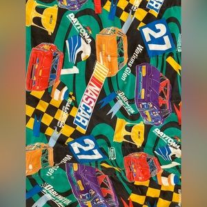 Vintage 1995 NASCAR Watkins Glen twin comforter y2k USA Bibb Company Daytona